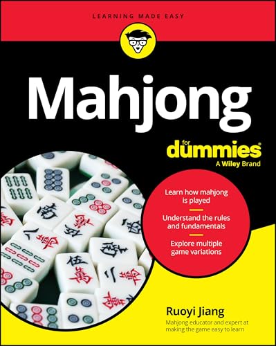 Book cover for Mahjong For Dummies featuring a pile of mahjong tiles.