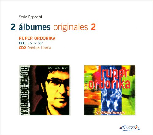 CD cover featuring Ruper Ordorika albums So Ik So and Dabilen Harria.