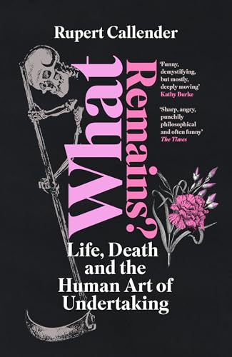 Book cover: skeleton with scythe, pink flowers, and bold title text.