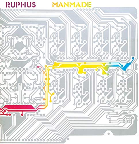 CD cover for Ruphus’ “Manmade” featuring a circuit board design.