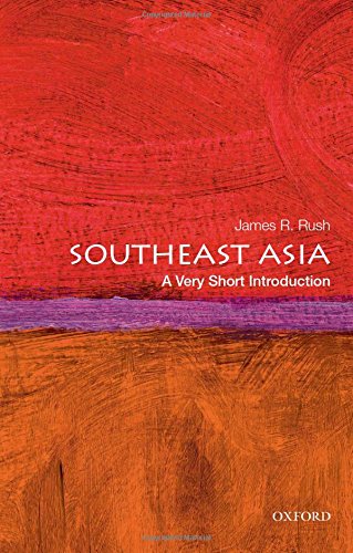 Book cover: "Southeast Asia: A Very Short Introduction" with red abstract design.