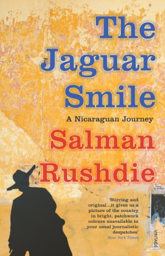Book cover: "The Jaguar Smile" by Salman Rushdie, with a silhouette.