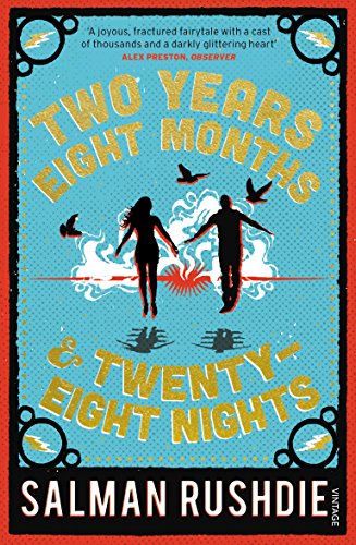 Book cover: "Two Years Eight Months and Twenty-Eight Nights" by Salman Rushdie.