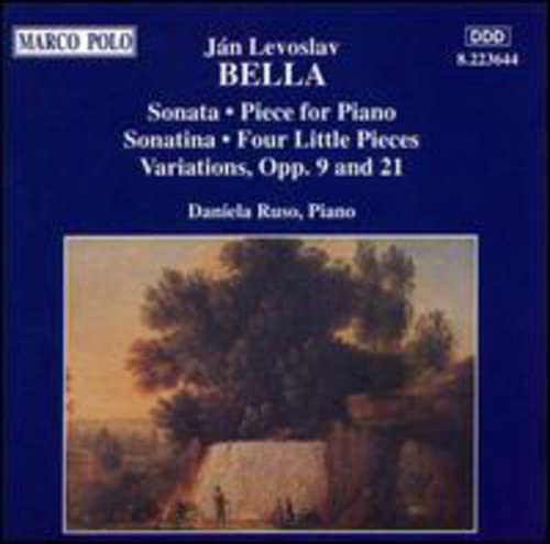 CD cover for Daniela Ruso’s piano works by Ján Levoslav Bella.