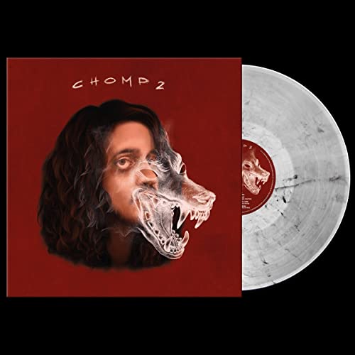 Russ “Chomp 2” vinyl record cover with a distorted human-animal face.