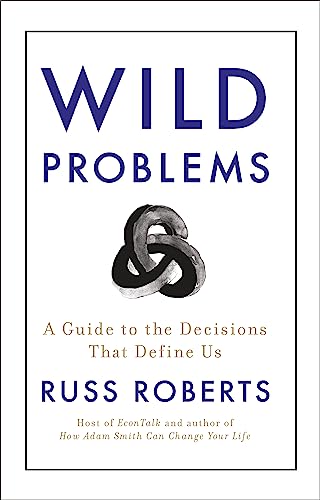 Book cover for "Wild Problems" with a silver, knotted symbol.