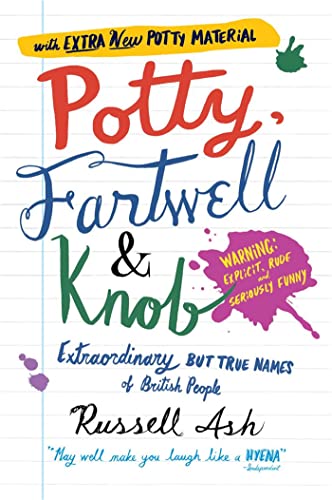 Book cover with colorful, playful lettering: "Potty, Fartwell & Knob.