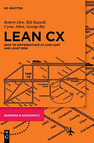 Orange book cover with a complex diagram and the title "Lean CX".
