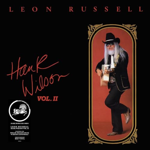 Leon Russell album cover featuring a portrait of him in a cowboy hat.