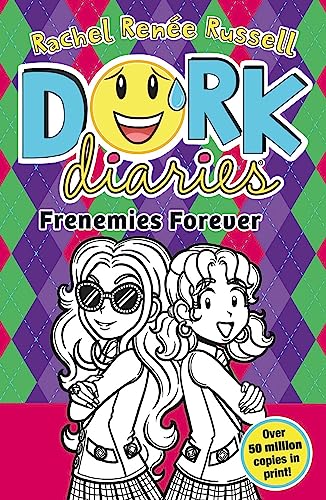 Book cover featuring two illustrated girls standing back-to-back against a purple and green background.