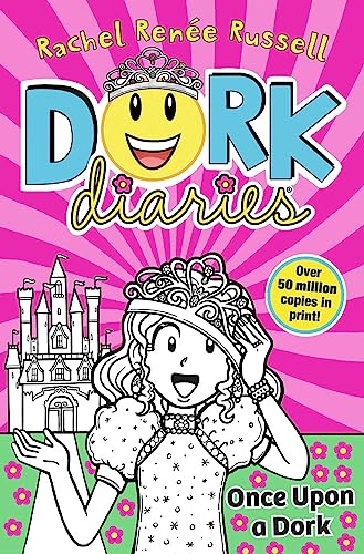Book cover for Dork Diaries: Once Upon a Dork featuring a girl wearing a tiara.