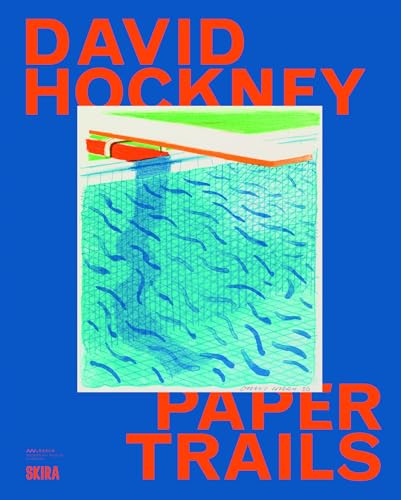 Book cover with bright blue background, orange text, and a swimming pool illustration.