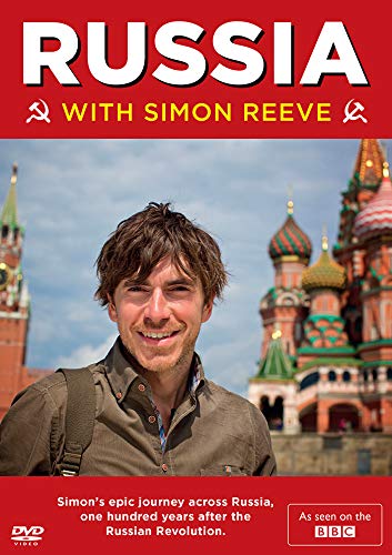 DVD cover featuring Simon Reeve in front of St. Basil's Cathedral, Moscow.