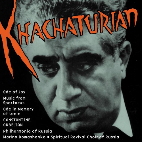 CD cover featuring a black-and-white portrait with orange text and white track listings.