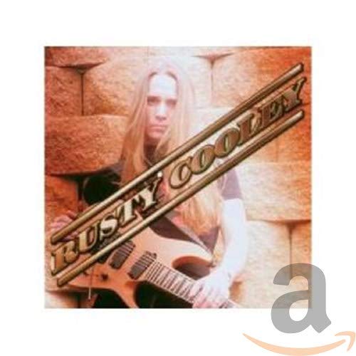 CD cover featuring guitarist Rusty Cooley with his name in gold lettering.