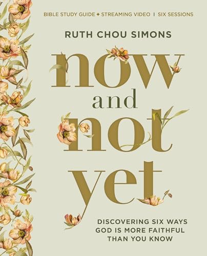 Book cover with floral design and the title “now and not yet.”