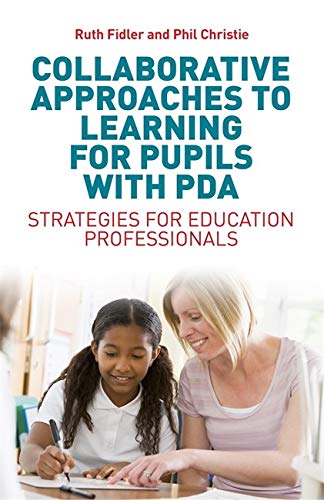 Book cover with text about PDA learning strategies for educators.