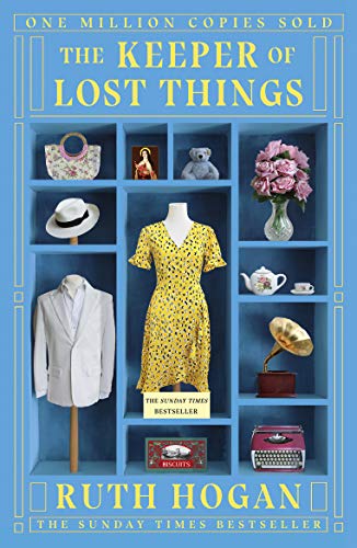 Book cover featuring a blue grid of shelves displaying various items and clothing.