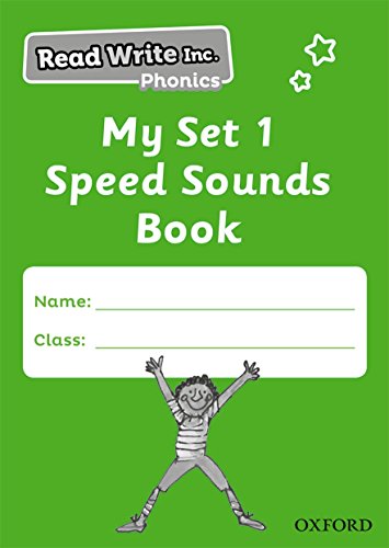 Green “Read Write Inc. Phonics: My Set 1 Speed Sounds Book” cover.