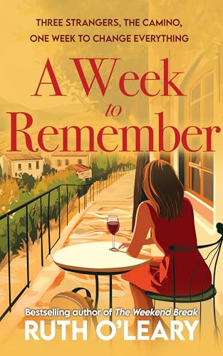 Book cover: woman with wine overlooking a Spanish town.
