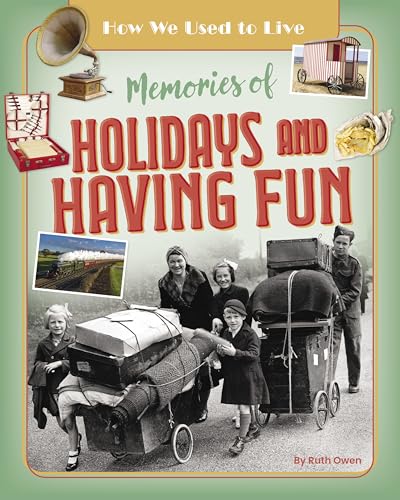 Vintage book cover depicting families traveling on holiday, circa 1950s.