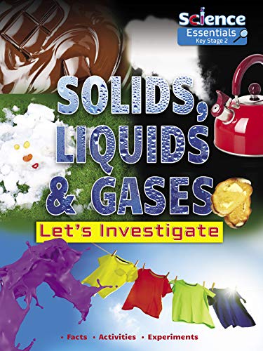 Book cover illustrating solids, liquids, and gases with everyday examples.