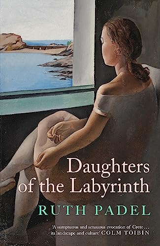 Book cover: woman by a window overlooking a coastal landscape.