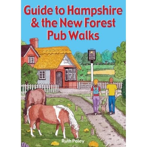 Book cover depicting a pub, horses, and walkers in a rural landscape.