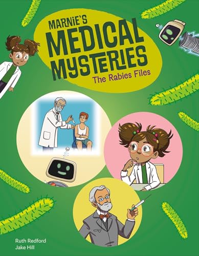 Book cover: “The Rabies Files” with cartoon doctor, child, and computer.