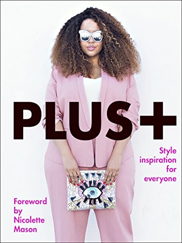 Book cover featuring a woman in a pink suit, titled "PLUS+".