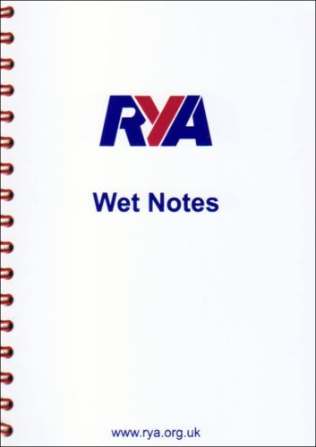 Small booklet with waterproof cover and pages, likely containing written notes or sailing information.