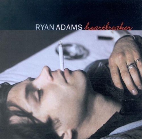 Ryan Adams’ “Heartbreaker” CD cover: man lying down with a cigarette.