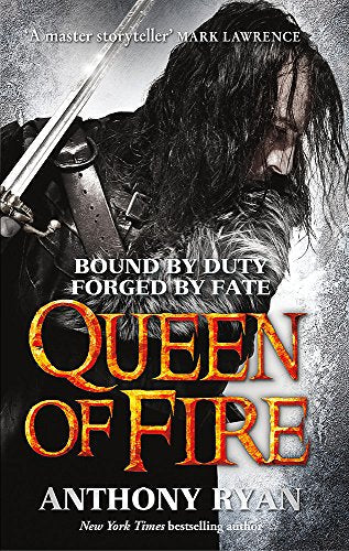 Book cover featuring a man with long dark hair holding a sword.