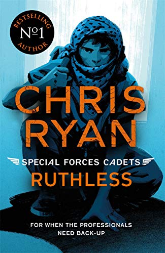 Book cover: young person in headscarf, title “Special Forces Cadets: Ruthless”.