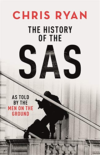 Book cover: "The History of the SAS" with silhouetted figures.