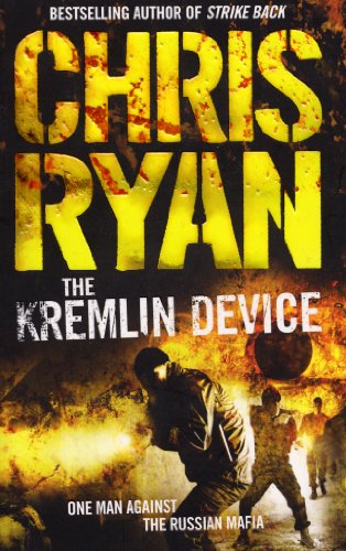 Book cover: "The Kremlin Device" by Chris Ryan, action scene, yellow text.