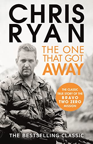 Book cover featuring Chris Ryan in military uniform holding a rifle.