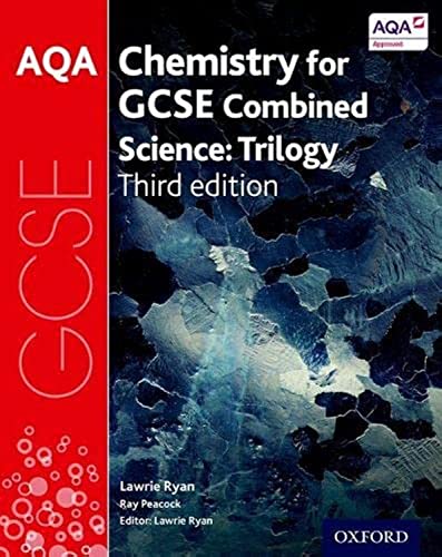 Textbook cover: AQA GCSE Chemistry for Combined Science, third edition.