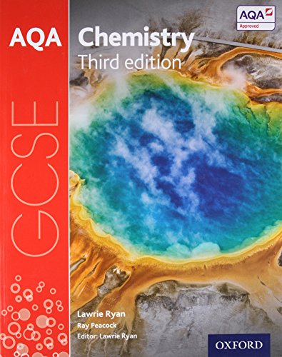 AQA GCSE Chemistry textbook, third edition, with geothermal landscape image.