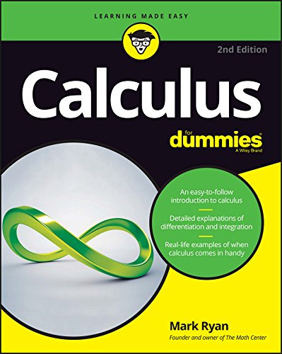 Book cover for "Calculus For Dummies," 2nd edition, with green infinity symbol.