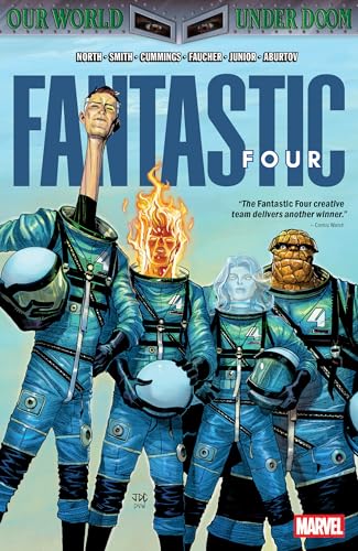 Fantastic Four comic cover featuring the team facing Doctor Doom’s influence.