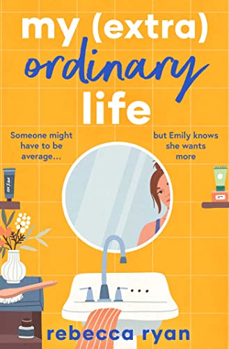 Book cover with yellow background, mirror, and woman looking at her reflection.