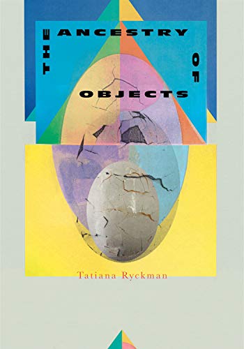 Book cover with abstract geometric shapes and a cracked egg image.
