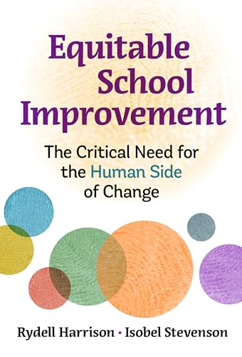 Book cover: "Equitable School Improvement" with colorful overlapping circles.