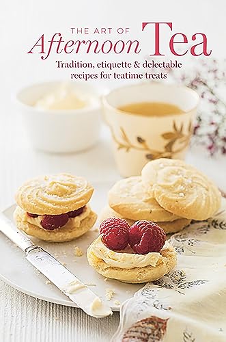 Book cover featuring tea, scones, cream, and raspberries.