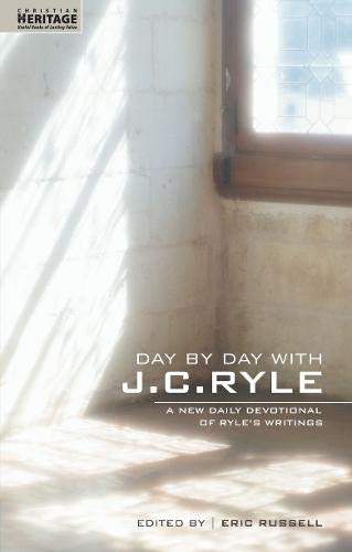 Book cover for Day by Day with J.C. Ryle featuring a sunlit stone wall.