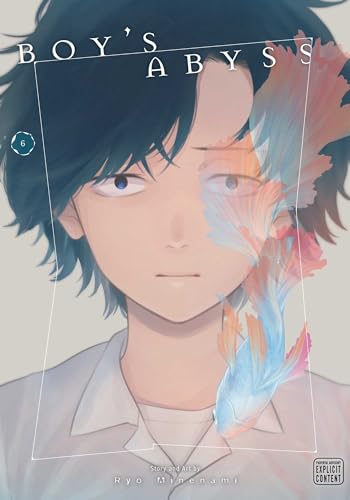 Manga cover featuring a boy with dark hair and colorful koi fish imagery.