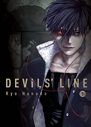 Manga cover: dark-haired man with red eye, titled "Devils' Line 1".