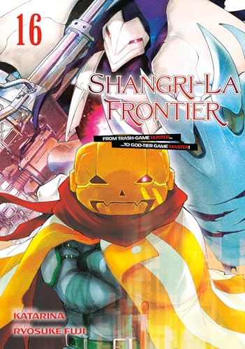 Manga cover: "Shangri-La Frontier 16" featuring characters in futuristic armor.