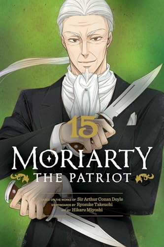 Moriarty the Patriot, Vol. 15 cover: a man with a knife.